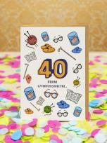 Opakowanie Kartka Piekni czterdziestoletni