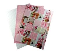 Opakowanie Karton 300g motywy ślubne 24x34cm 3 ark MIX