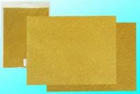 Opakowanie Karton brokatowy obustronny złoty 23x33cm 5 ark