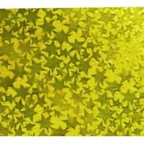 Opakowanie Karton holograficzny c. złoty gwiazdy 25x35cm ark