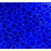 Opakowanie Karton holograficzny niebieski gwiazdy 25x35cm ark