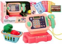 Opakowanie Kasa fiskalna nauka liczenia światła dźwięk różowa
