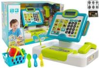 Opakowanie Kasa sklepowa fiskalna dotykowa niebieska