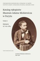 Opakowanie Katalog rękopisów Muzeum Adama Mickiewicza w Paryżu. T. II