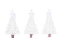 Opakowanie Klamerka drewniana BN choinka biała 4.5cm 9szt