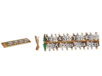 Opakowanie Klamerka drewniana kalendarz adwentowy śnieżynki