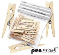 Opakowanie Klamerki drewniane 4,5cm 24szt
