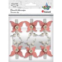 Opakowanie Klamerki drewniane z dekorem