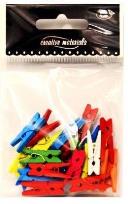 Opakowanie Klamerki kolorowe małe ok. 25szt
