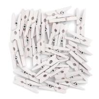 Opakowanie Klamerki mini white 30szt