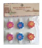 Opakowanie Klamerki ozdobne kwiaty