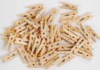 Opakowanie Klamerki ozdobne Natural małe