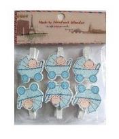 Opakowanie Klamerki ozdobne niemowlęce 6szt