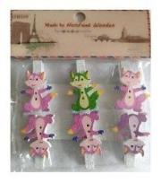 Opakowanie Klamerki ozdobne zwierzęce 6szt