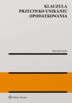 Okładka książki Klauzula przeciwko unikaniu opodatkowania