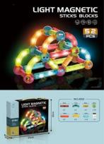 Opakowanie Klocki magnetyczne ze światłem 52el