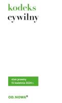 Okładka książki Kodeks cywilny 2024
