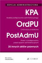 Okładka książki Kodeks postępowania administracyjnego Ordynacja podatkowa Prawo o postępow
