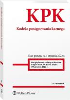 Okładka książki Kodeks postępowania karnego. Przepisy