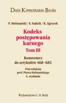 Okładka książki Kodeks postępowania karnego t.3