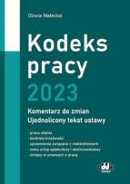 Okładka książki Kodeks pracy 2023 komentarz do zmian ujednolicony tekst ustawy