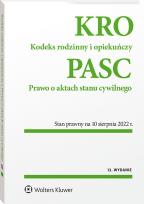 Okładka książki Kodeks rodzinny i opiekuńczy. Prawo o aktach stanu cywilnego