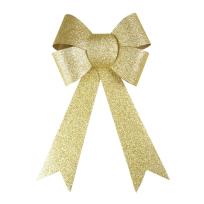 Opakowanie Kokarda brokatowa duża zlota