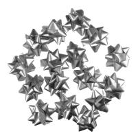 Opakowanie Kokardki samoprzylepne srebrne 16szt