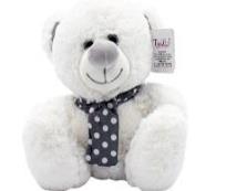 Opakowanie Kolekcja srebrna miś biały 25cm