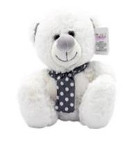 Opakowanie Kolekcja srebrna miś biały 35cm