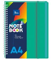 Opakowanie Kołonotatnik A4/100K kratka PP zielony