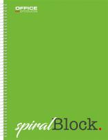 Opakowanie Kołonotatnik A4 Office Products w kratkę zielony