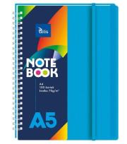 Opakowanie Kołonotatnik A5/100K kratka PP niebieski