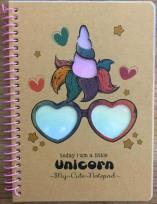 Opakowanie Kołonotatnik B6/80K kratka kraft Jednorożec