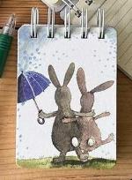 Opakowanie Kołonotes A7 SSN47 Króliki w deszczu