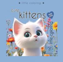 Opakowanie Kolorowanka 140x140 Słodkie kotki niebieska