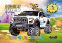 Opakowanie Kolorowanka A4 18 obrazków Wojownicy pustyni