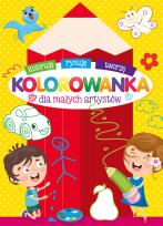 Okładka książki Kolorowanka dla małych artystów