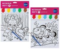 Opakowanie Kolorowanka do malowania wodą 6 obrazków