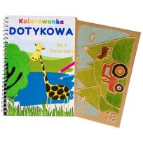 Okładka książki Kolorowanka dotykowa nr 1 Zwierzęta