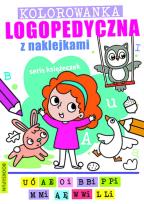 Okładka książki Kolorowanka logopedyczna z naklejkami 1