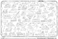 Opakowanie Kolorowanka podłogowa XXL Pojazdy wyd.2022