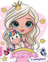 Okładka książki Kolorowanka z naklejkami. Księżniczka i jednorożec