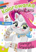 Okładka książki Kolorowanka z tatuażami. Czarujące bransoletki