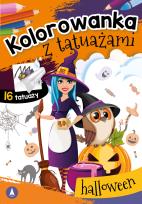 Okładka książki Kolorowanka z tatuażami. Halloween