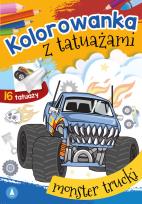 Okładka książki Kolorowanka z tatuażami. Monster trucki