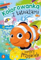 Okładka książki Kolorowanka z tatuażami. Morscy przyjaciele