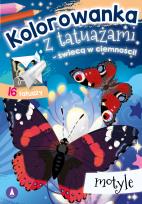 Okładka książki Kolorowanka z tatuażami. Motyle