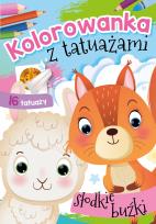 Okładka książki Kolorowanka z tatuażami. Słodkie buźki