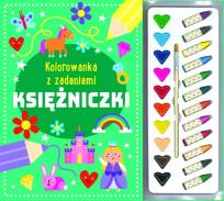 Okładka książki Kolorowanka z zadaniami. Księżniczki